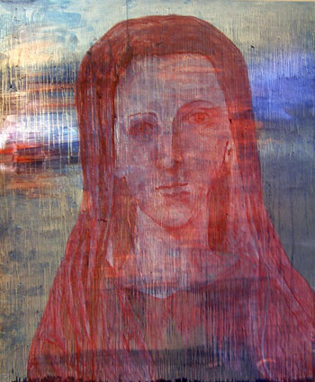 Maria, Herz Maria, Öl auf Aluminium, 62 x 74 cm, 2006